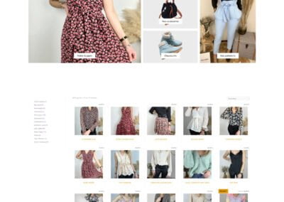 page d'accueil site boutique MADYA